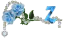 blue glitter rose Z