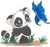 Panda & butterfly