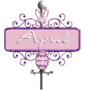 pink easter street sign april
