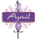 purple easter street sign april