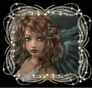 Angel in Diamond Frame