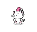 Pink Christmas Cat