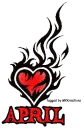 Flaming Tribal Heart -April-