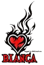 Flaming Tribal Heart -Bianca-