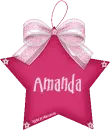 Pink Star With Bow -Amanda-