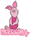 Sitting Piglet -Brittany-