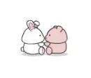Cute couple ( Bunny & Pig )