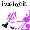 born in July