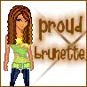 proud brunette