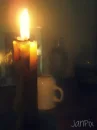 One little candle.