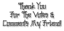 Thank You for the votes