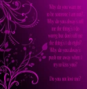 Do You Not Love Me?
