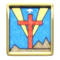 stained glass easter cross