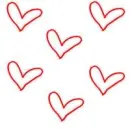 pink hearts
