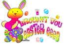 Easter bunny eggs