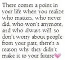 Who matters who made it to your future