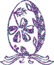 glitter easter egg