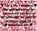 Life Is Like A Symphony...