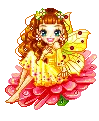 Girl on flower