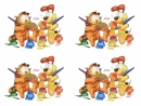 Garfield Odie paint easter eggs