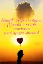 Amig@ estoy contigo...