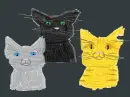 Hollypaw, Jaypaw, and Lionpaw 
