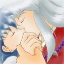 Inuyasha kissing Kagome