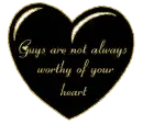 Guys aren't worthy.
