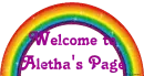 Welcome to Aletha's Page
