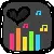 colorful music player