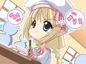 cute girl studying