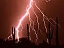 Lightning with Cactuses