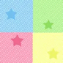 cute green stars