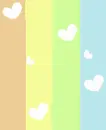rainbow in hearts