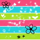 stripes with flowers