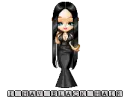 doll avatar wearing black