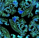 lovely gothic design in aqua.