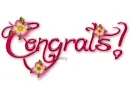 Pink Flowers: Congrats!