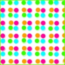 rainbow dotties..