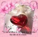 To be in love