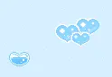 blue blink heart background