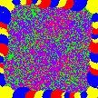 red yellow blue