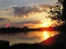 zachÃ³d sÅ‚oÅ„ca, sunset, pomost, drzewo
