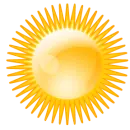 background  Shapes Yellow Sun