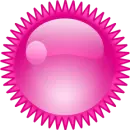 background  Shapes Pink Sun