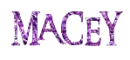 Macey - spelled with a 'c'