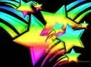 black and rainbow