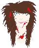 girl with blood