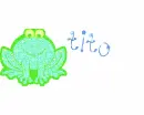 glitter frog - Tito
