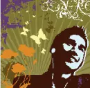 Man with butterfly